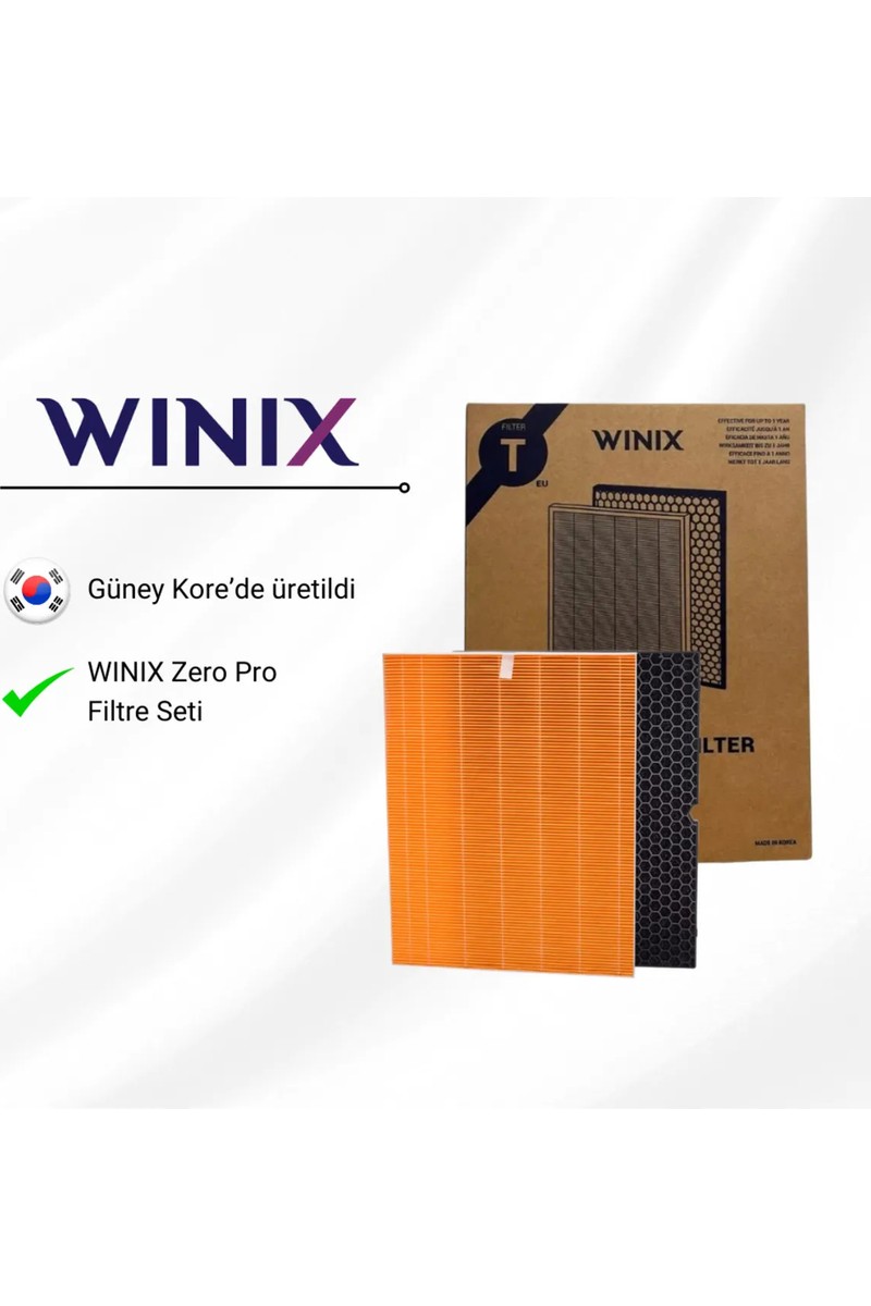 Winix Zero Pro Filtre Seti - Filtre T Güney Kore Menşeli Yedek Solüsyonlar ile Etkili Hava Temizleme