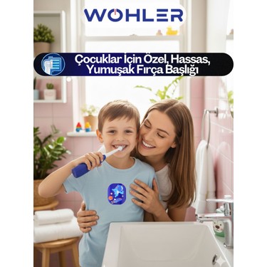 Wohler Wohler Değiştirilebilir Başlıklı Pilli Erkek Çocuk Diş Fırçası 3+ , Fda — 2. ürün görseli