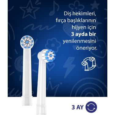 Wohler Wohler Değiştirilebilir Başlıklı Pilli Erkek Çocuk Diş Fırçası 3+ , Fda — 4. ürün görseli
