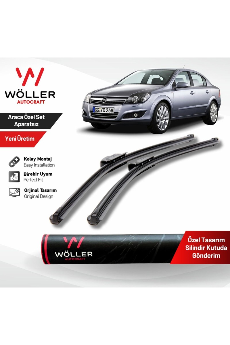 Wöller Opel Astra H Silecek Takımı 2004 2013 Universal Uyumlu Kolay Montajlı Yüksek Performanslı
