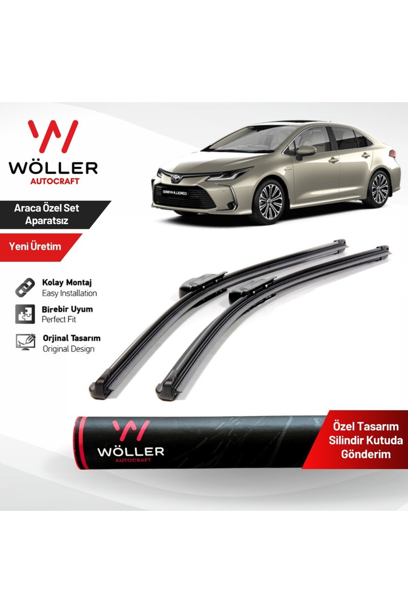 Wöller Toyota Corolla Silecek Takımı 2019 Sonrası Universal Uyumlu Yüksek Performanslı