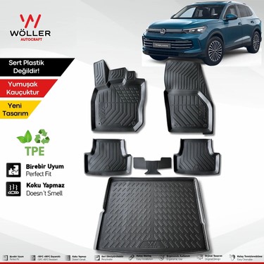 Wöller Wöller Volkswagen Tiguan Paspas Bagaj Havuzu Set 2024 2026 Arası Uyumlu 3d Ultraflex fiyatı ve görseli