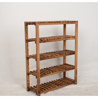 Wooden City Wooden City 5 Katlı Ahşap Ayakkabılık Masif Ahşap Malzeme ile Şık Görünüm — 2. ürün görseli