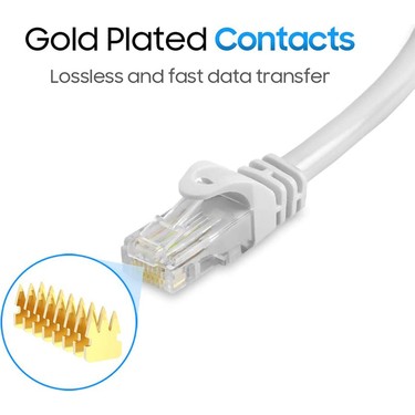 Wozlo Wozlo 15M Cat6 Ethernet Internet Lan Network Patch Kablo - Fabrikasyon 15 — 4. ürün görseli
