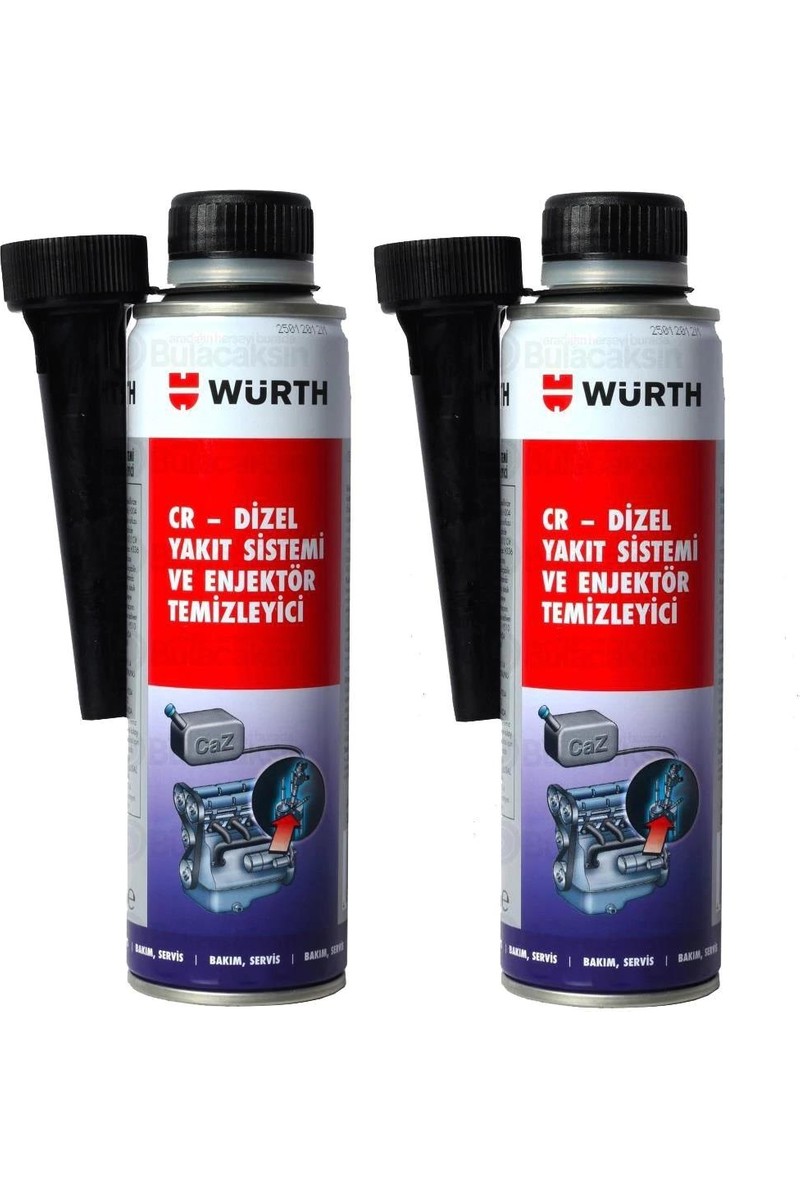 Würth Dizel Enjektör Temizleyici 300 ml - Common Rail Uyumlu, Yakıt Tasarrufu ve Motor Koruma Sağlar
