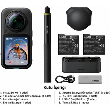 Insta360 X6 Essentials Bundle 360° 8k Kamera | INSTA360 Türkiye Resmi Distribütör fiyatı ve görseli