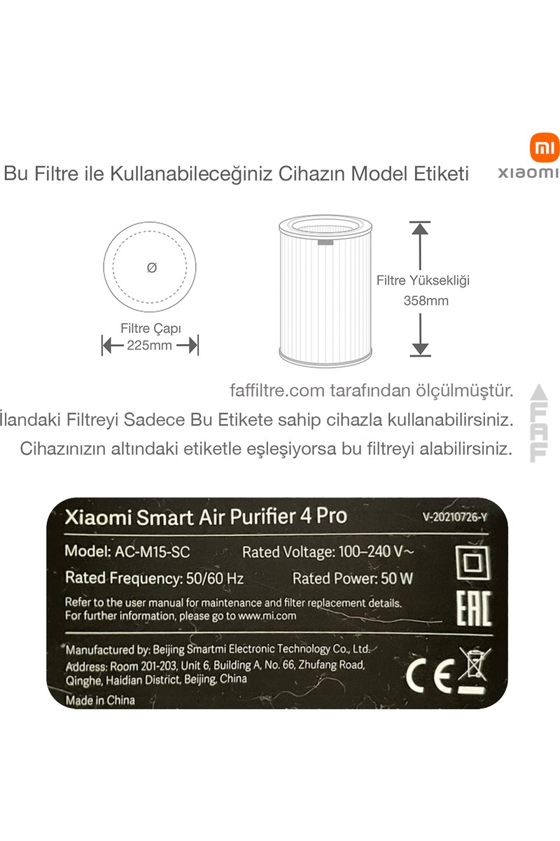 Xiaomi Xiaomi Akıllı Hava Temizleyici 4 Pro — 6. ürün görseli
