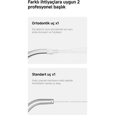 Xiaomi Xiaomi Water Flosser 2 Şarjlı Ağız Duşu – 2 Başlıklı, Basınç Dengeleme, Yüksek Frekans ve Uzun Pil — 6. ürün görseli