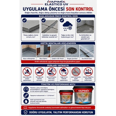 Yapımix Yapımix Elastico Uv – Uv Dayanımlı Süper Elastik Sıvı Membran, Çatı Teras Su Yalıtım ve Izolasyon — 2. ürün görseli