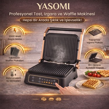 Yasomi Yasomi FS-100CG Profesyonel Tost Izgara ve Waffle fiyatı ve görseli