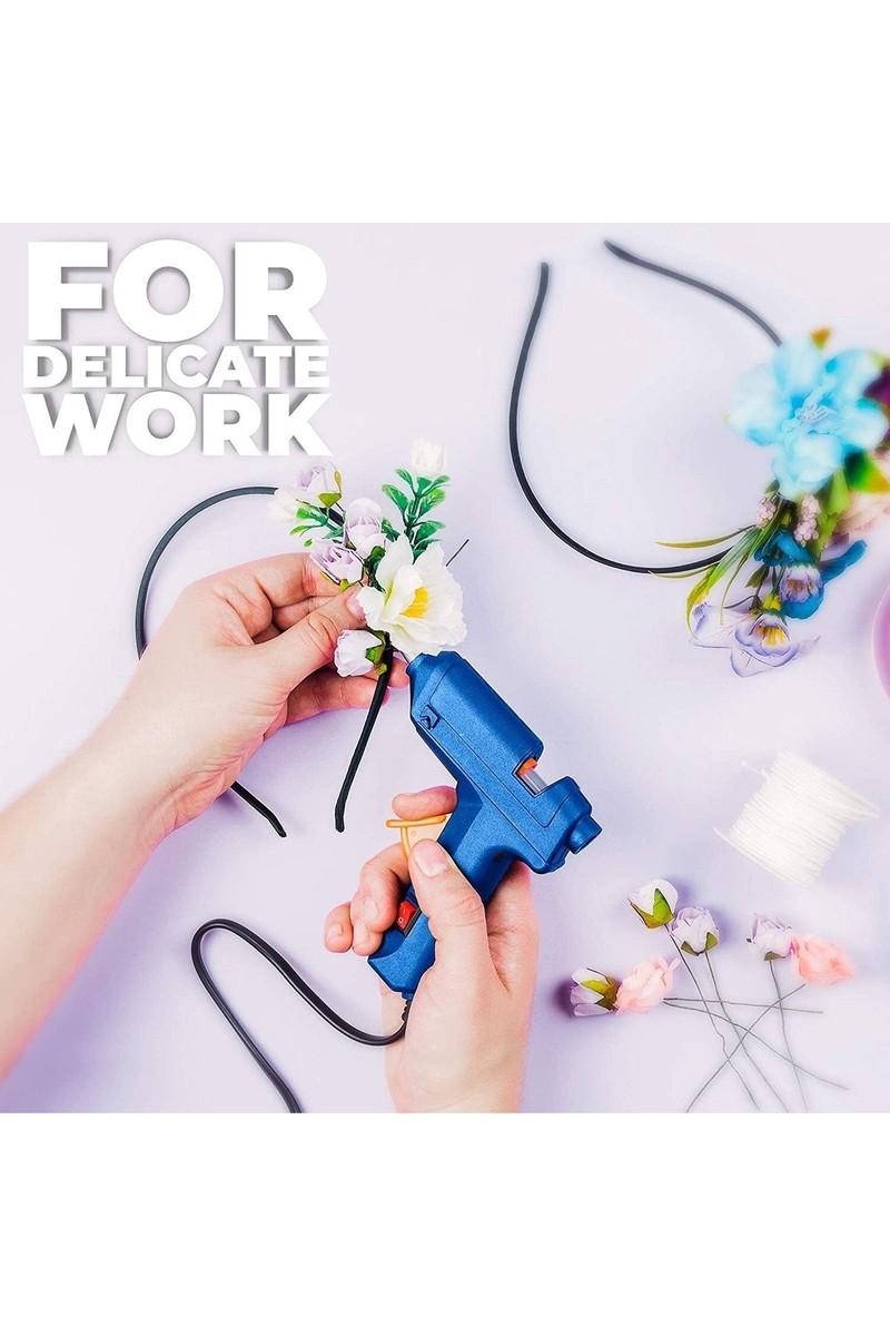 YDGR YDGR 20W Anahtarlı Ergonomik Silikon Tabancası - 7 mm Şeffaf Mum Çubukları ile 10 Adet Hediye Paketi — 3. ürün görseli