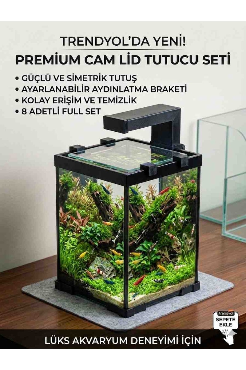 Bollmix Yeni Nesil Armatürlü Nano Akvaryum Beta House 20 x 20 x — 6. ürün görseli