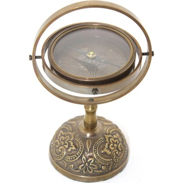 Yenilig Yenilig 5 Adet Pirinç Pusula – Metal Gövde, 15X9 cm Ölçülü Seyahat ve Açık Hava Compass Navigasyon — 2. ürün görseli
