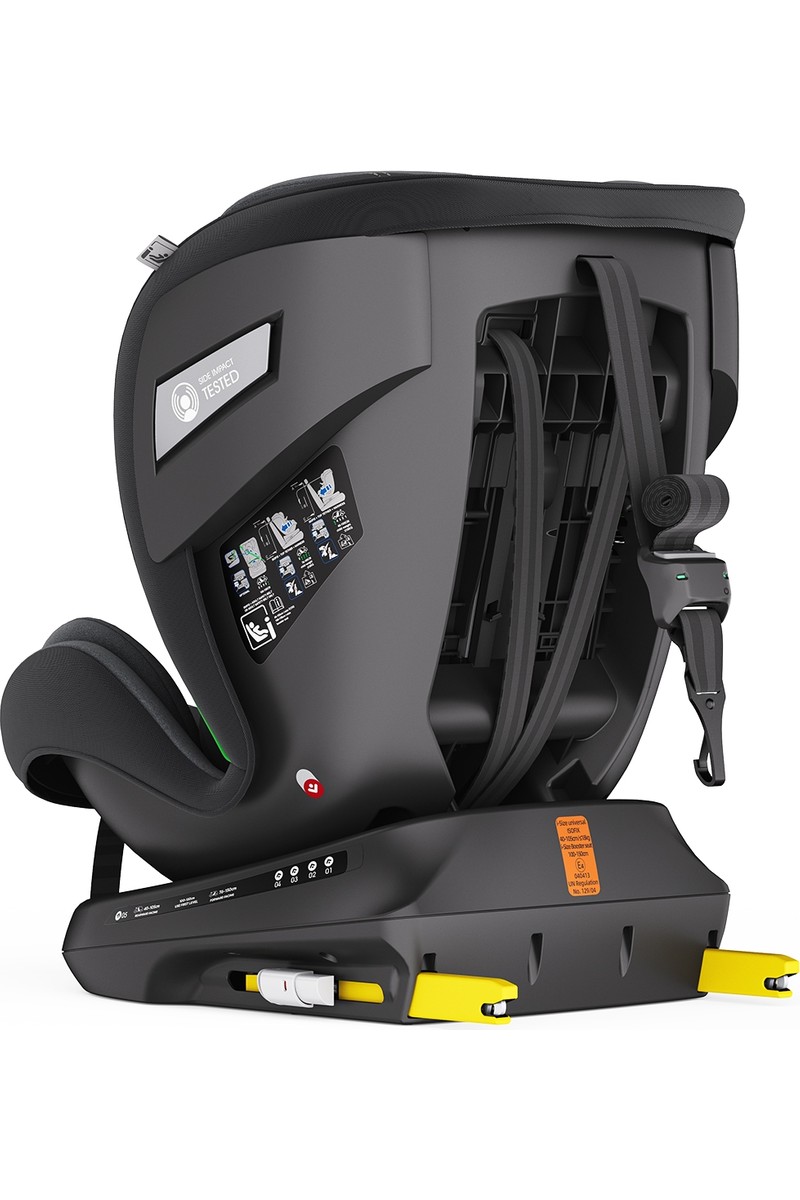 Yoyko Yoyko Rich Alarmlı 360° Dönebilir Yatabilir 90° Kilitlenir I-Size 0-36 kg Oto Koltuğu Isofıx/sıp/latch Siyah — 3. ürün görseli
