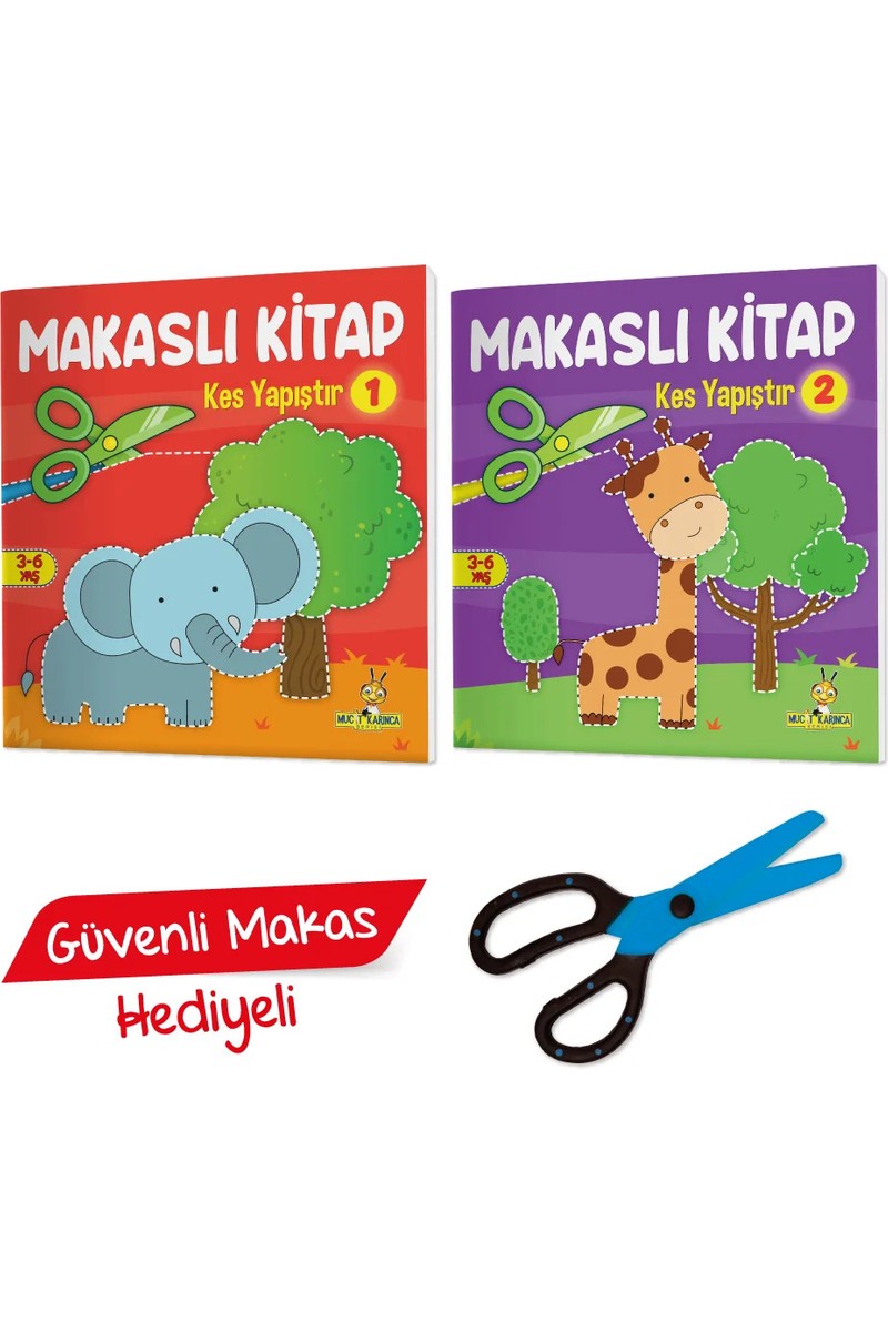 Yükselen Zeka Yükselen Zeka Kes Yapıştır - Makaslı Kitap Seti (Makas — 6. ürün görseli