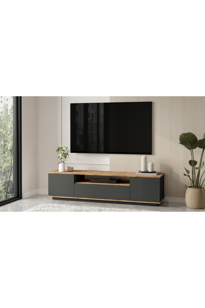 Yurupa Yurupa Aven Tv Ünitesi Tv Sehpası Kapaklı 180CM Çam-Antrasit Ave7-Aa — 2. ürün görseli