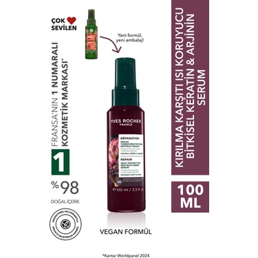 Yves Rocher Yves Rocher Kırılma Karşıtı Isı Koruyucu Bitkisel Keratin Arjinin Serum - Yıpranmış Saçlar / fiyatı ve görseli