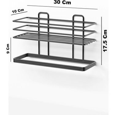 Zabata Zabata Yapışkanlı Banyo Rafı Havlu Asıcı Raf Duş Şampuanlık Rafı Duvar Düzenleyici Organizer — 5. ürün görseli