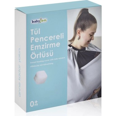 Zenviaa Zenviaa Mey Ithalat® Tül Pencereli Emzirme Önlüğü 735 Gri — 5. ürün görseli