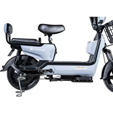 Zlin Zlin Motors Şahin 1 Elektrikli Bisiklet Gri 2025 Model 48V12AH Batarya ile Şehir İçi Kullanım İçin — 3. ürün görseli