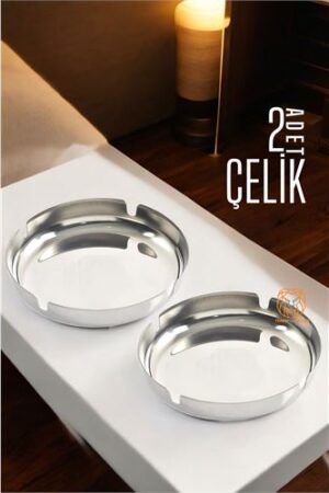 2 Lİ Set Çelik Küllük Veilleux Design. Ev Ürünleri ve Kül Tablası.