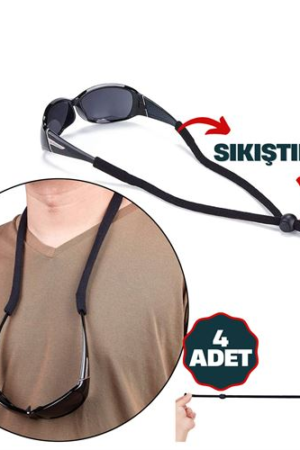 Savino 4 Adet Ayarlanabilir Sıkıştırmalı Gözlük İpi. Kişisel Ürünler ve Kişisel Ürünler.