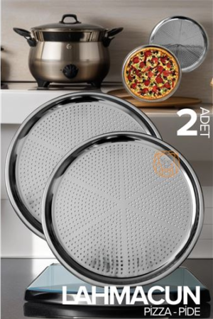 Lahmacun Pizza Pide Pişirme Tepsisi 2 li SET. Mutfak Ürünleri ve Mutfak Ekipmanları.