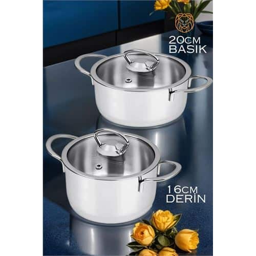 Derin ve Basık Tencere Seti. Mutfak Ürünleri ve Tencere ve Tavalar. Derin ve Basık Tencere Seti. Mutfak Ürünleri ve Tencere ve Tavalar.