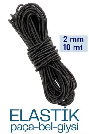 Bel Paça Giysi Lastiği 2 mm 10 Mt SİYAH. Oto-Hırdavat ve Testereler.
