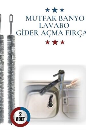 Mutfak Banyo Lavabo Gider Açma Fırçası 2 Adet. Mutfak Ürünleri ve Mutfak Ekipmanları.