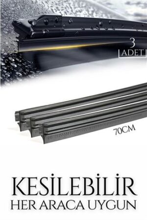 Kesilebilir 70 cm Silecek Lastiği 3 lü set. Oto-Hırdavat ve Testereler.