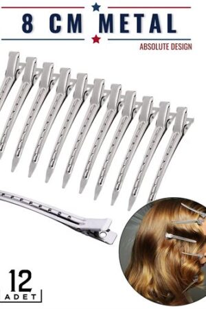 Saç Klipsi Metal Toka 12 Adet Absolute Design. Kişisel Ürünler ve Kişisel Ürünler.