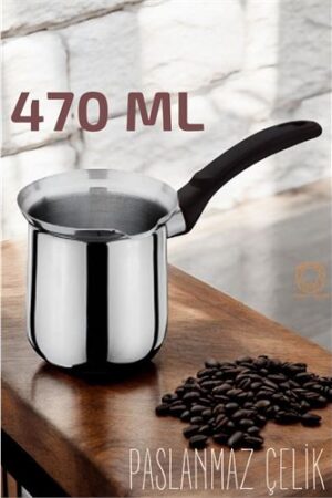 Paslanmaz Çelik Cezve 470 ml. Mutfak Ürünleri ve Çay Kahve Yardımcıları.