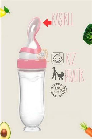 Kaşıklı Mama Silikon Biberon KIZ Bebek Besleyici . Kişisel Ürünler ve Kişisel Ürünler.