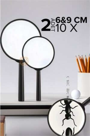 10X Büyüteç 6 ve 9 cm 2 li SET. Oto-Hırdavat ve Oto ve Hırdavat Ürünleri.