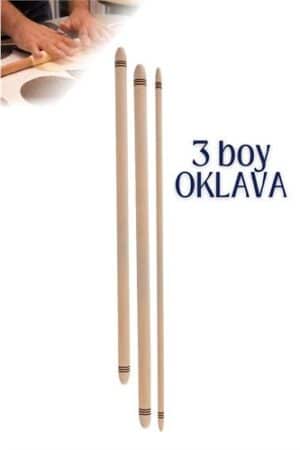 3 Model Oklava Seti 60 ve 80 Cm. Oto-Hırdavat ve Testereler.