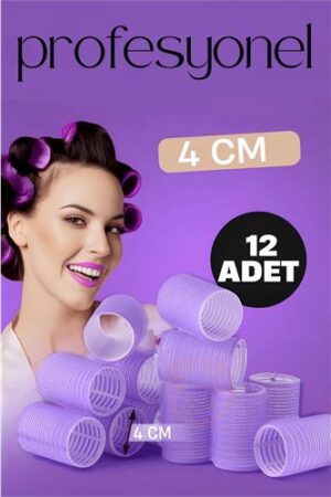 4 Cm Bigudi Saç Bigudisi Profesyonel 12 ADET. Oto-Hırdavat ve Oto ve Hırdavat Ürünleri.