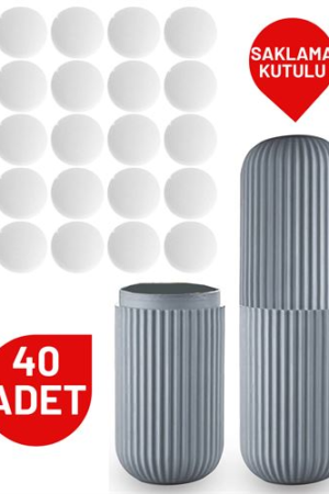 40 Adet Tablet Güve Topu Naftalin Kutulu Set. Oto-Hırdavat ve Testereler.