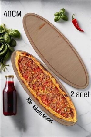 Ahşap Pide Sunum ve Kesim Tahtası 2 adet 40 Cm. Oto-Hırdavat ve Oto ve Hırdavat Ürünleri.