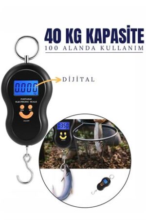 Balıkçı Tipi Dijital 100 Alanda Kullanım El Tartısı. Kişisel Ürünler ve Hobi Ürünleri.