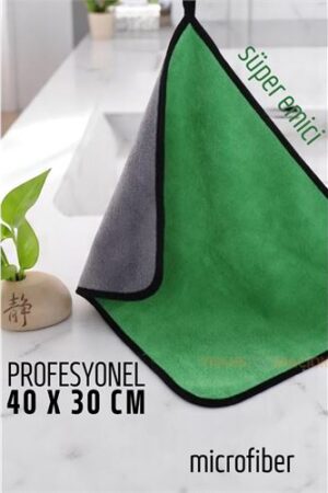 Çift Yüzeyli Profesyonel Microfiber Havlu - Süper Emici Temizlik Bezi  40 x 30 cm. Kuaför Berber ve Kuaför Malzemeleri.