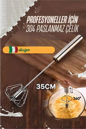 Dönerli Çırpıcı 304 Paslanmaz Çelik Yumurta Çırpıcı. Mutfak Ürünleri ve Çırpıcılar.