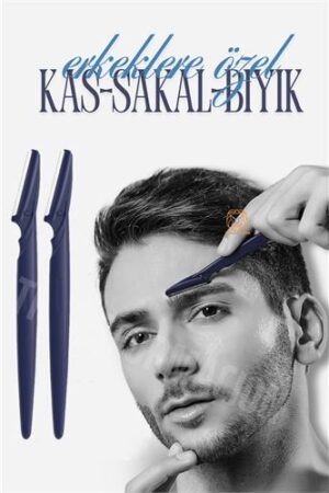 Erkek Kaş Şekillendirme Tüy Alma Jileti 2 ADET. Oto-Hırdavat ve Oto ve Hırdavat Ürünleri.