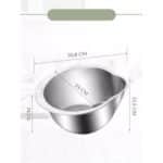 Inox Süzgeç Pirinç Makarna Salata Süzgeci 304 Paslanmaz Çelik 2 ADET - Görsel 2