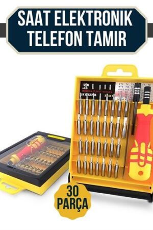 Jackly 30 Uçlu Saat Elektronik Telefon Tamir Hassas Tornavida Seti. Oto-Hırdavat ve Testereler.