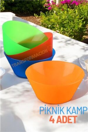 Kase Seti Kamp Piknik Kasesi 4 ADET. Kişisel Ürünler ve Piknik Outdoor.