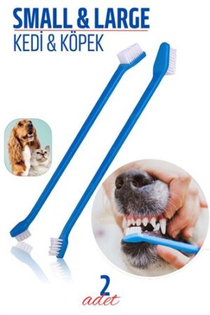 Köpek Ve Kedi Diş Fırçası Küçük Büyük Uçlar 2 ADET. Ev Ürünleri ve Evcil Hayvan.