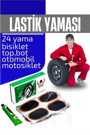 Lastik Yaması 24 Adet Yama Seti. Oto-Hırdavat ve Bisiklet Motosiklet.