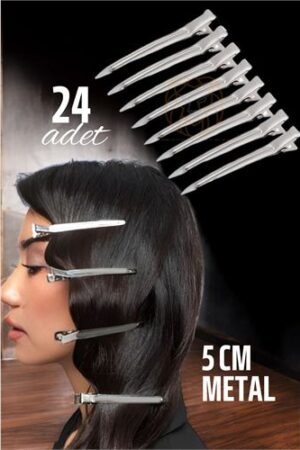 Metal Toka Saç Pensi  24 ADET. Kişisel Ürünler ve Kişisel Ürünler.