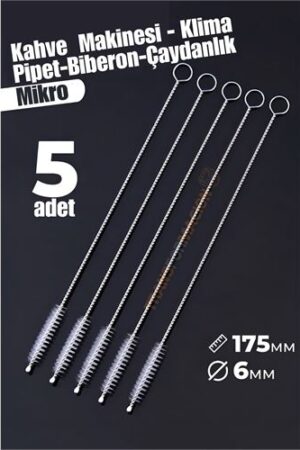 Mikro Fırça Klima Biberon Pipet Fırçası 5 Adet. Mutfak Ürünleri ve Mutfak Ekipmanları.